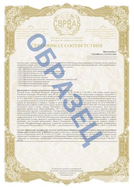 Образец Приложение к СТО 01.064.00220722.2-2020 Орда Сертификат СТО 01.064.00220722.2-2020 